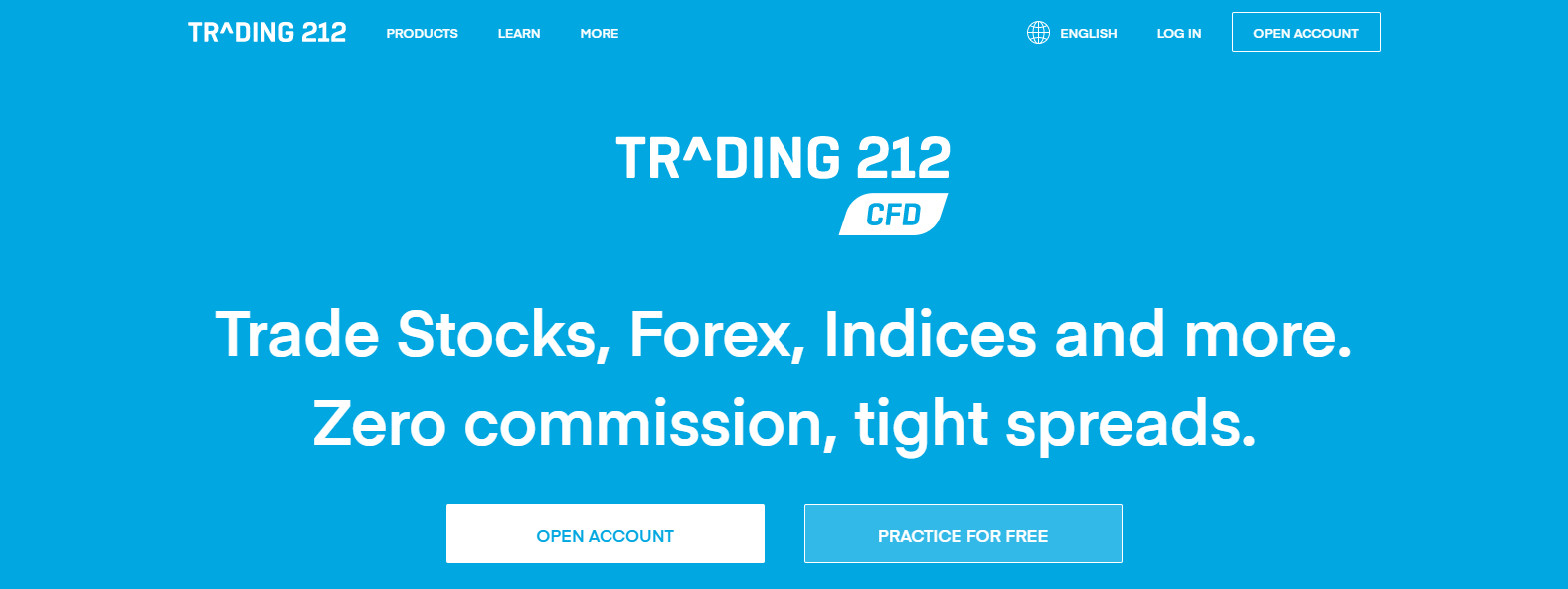Trading 212 main landing page Trading 212 main landing page